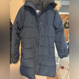 Down Jacket Coyote Fur Trim Hood